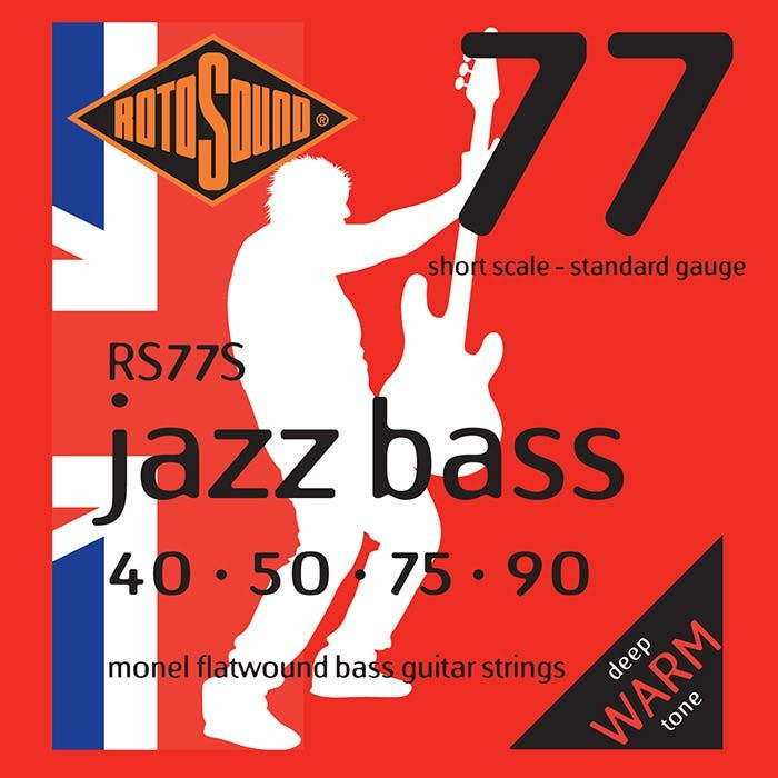 Rotosound Jazz Bass 77 Flatwound 4-String Short Scale Set(40,50,75,90) Rotosound Jazz Bass 77 Flatwound 4-String Short Scale Set(40,50,75,90)