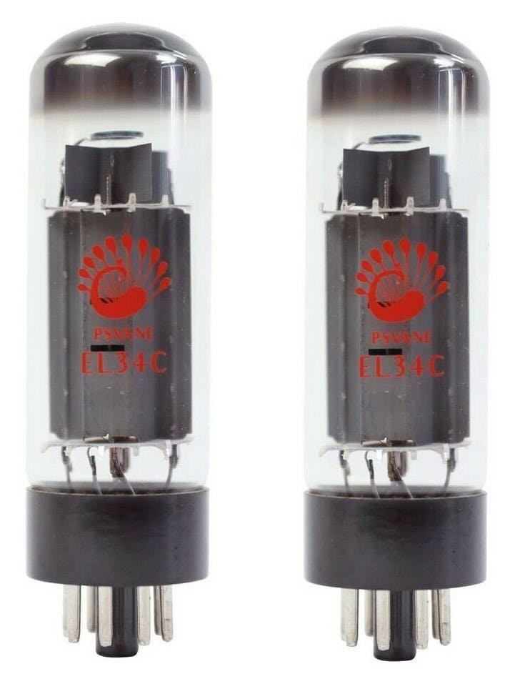 PSVANE EL34C Matched Pair of Valve Tubes PSVANE EL34C Matched Pair of Valve Tubes