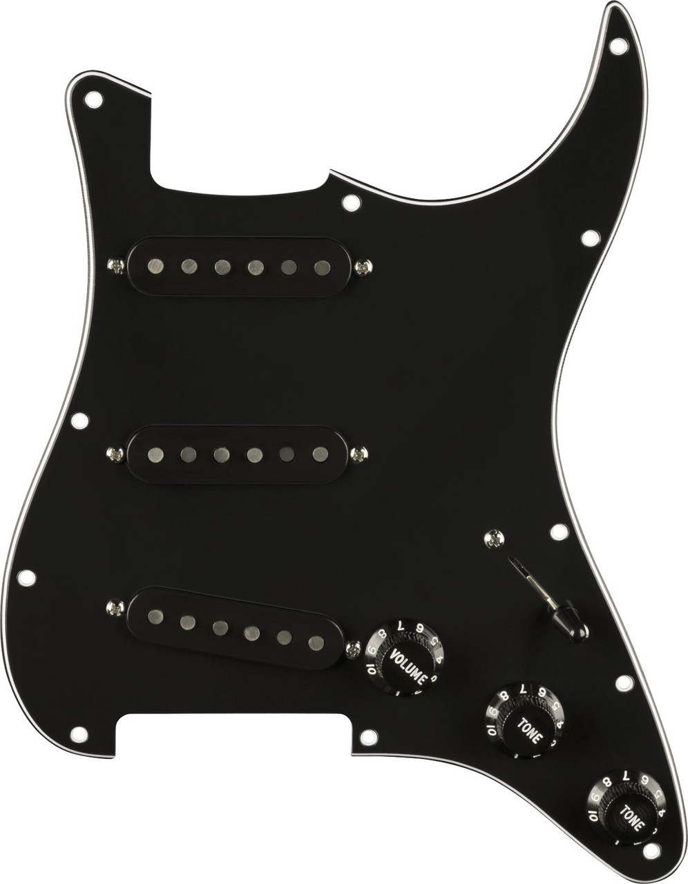 Fender Pre-Wired Strat Pickguard Pure Vintage 59 with RWRP Middle Black 11 Hole PG Fender Pre-Wired Strat Pickguard Pure Vintage 59 with RWRP Middle Black 11 Hole PG