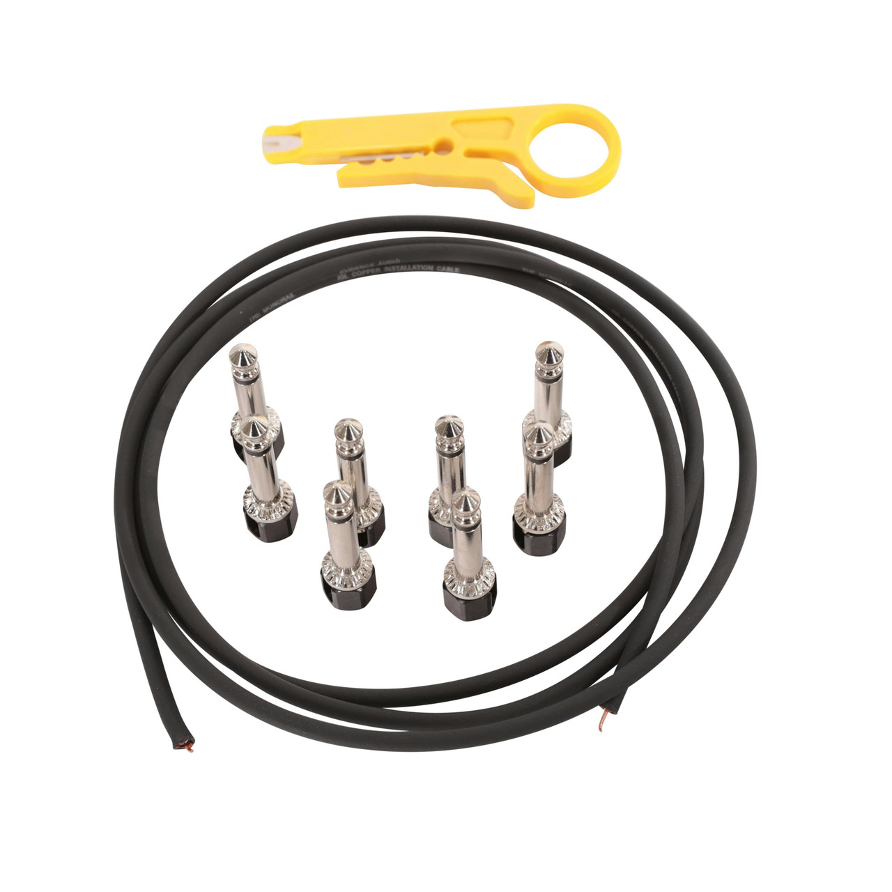 Evidence Audio SIS and Monorail Kit Stealth Black Standard with 5ft Black Cable and 8 Black Plugs Evidence Audio SIS and Monorail Kit Stealth Black Standard with 5ft Black Cable and 8 Black Plugs