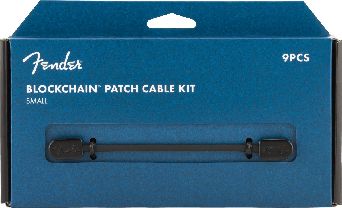 Fender Fender Blockchain Patch Cable Kit Black Small Fender Fender Blockchain Patch Cable Kit Black Small