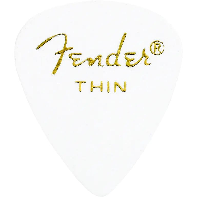 351 Fender Thin Picks White Pack of 12 351 Fender Thin Picks White Pack of 12