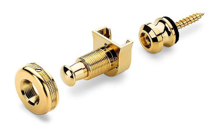 Schaller Guitar S-Lock Pair Gold Strap Locks Schaller Guitar S-Lock Pair Gold Strap Locks
