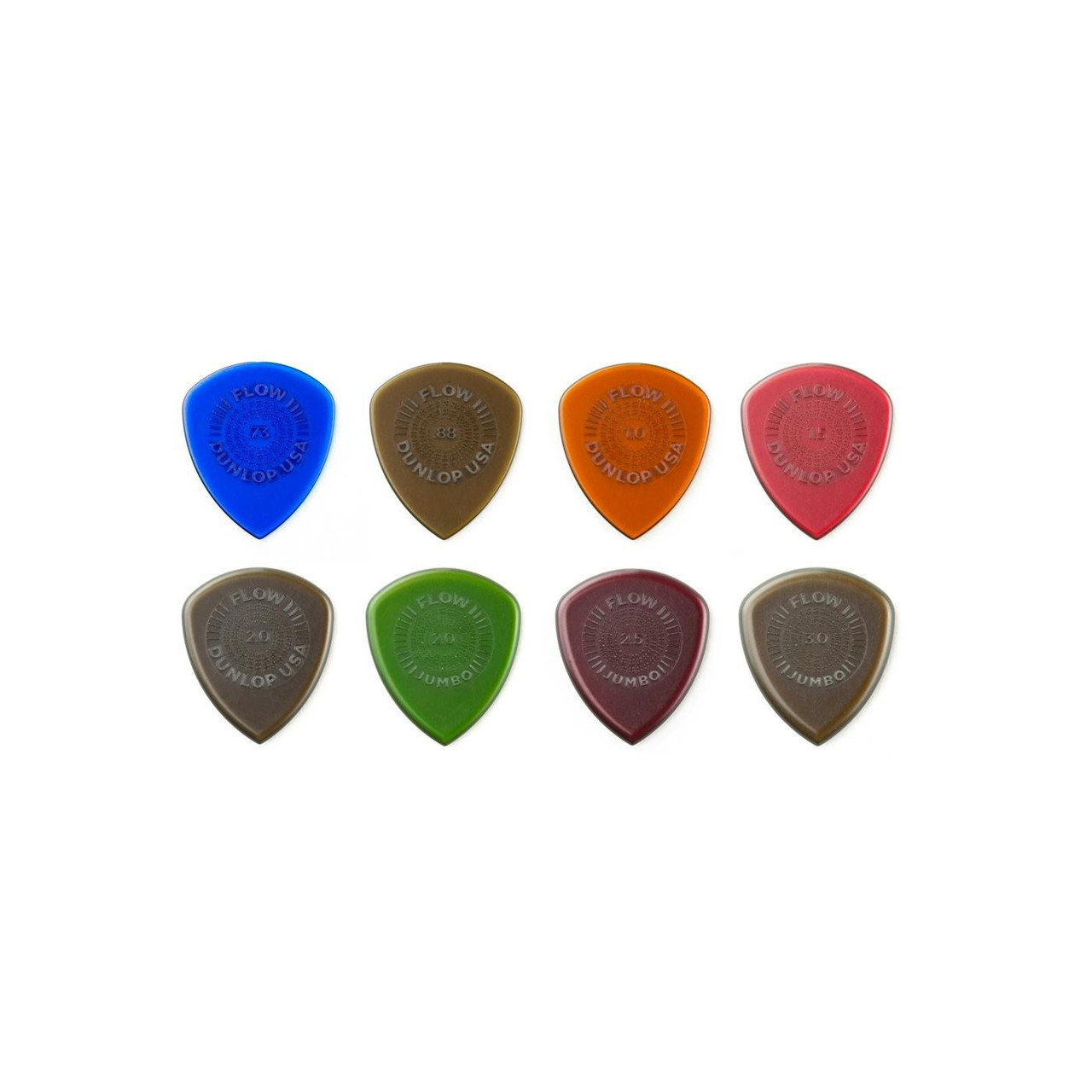 Dunlop Flow Picks - 8 Piece Variety Pack Dunlop Flow Picks - 8 Piece Variety Pack