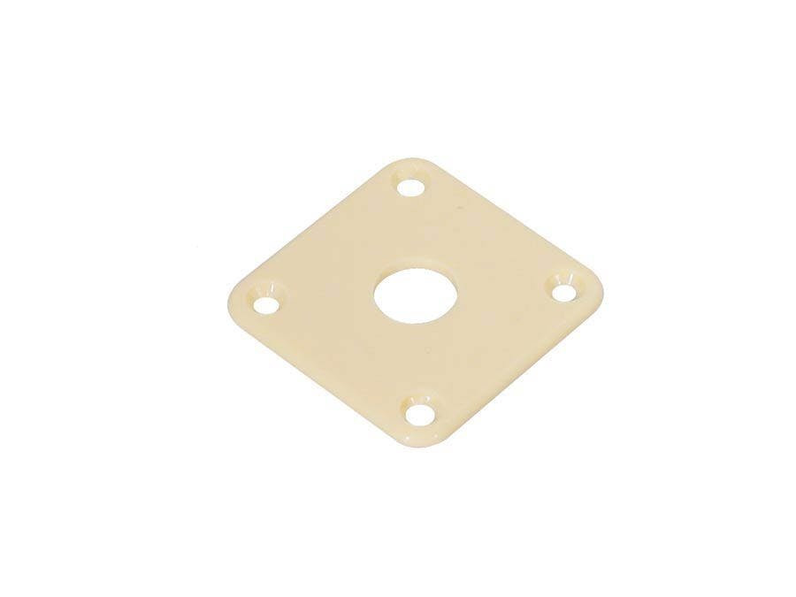 Boston Guitar Parts Jack Plate, Square, Plastic 34X34Mm, Flat, Ivory Boston Guitar Parts Jack Plate, Square, Plastic 34X34Mm, Flat, Ivory
