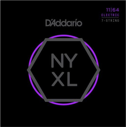 D'Addario NYXL1164 Nickel Wound Electric Guitar Strings 7-String Medium 11-64 D'Addario NYXL1164 Nickel Wound Electric Guitar Strings 7-String Medium 11-64