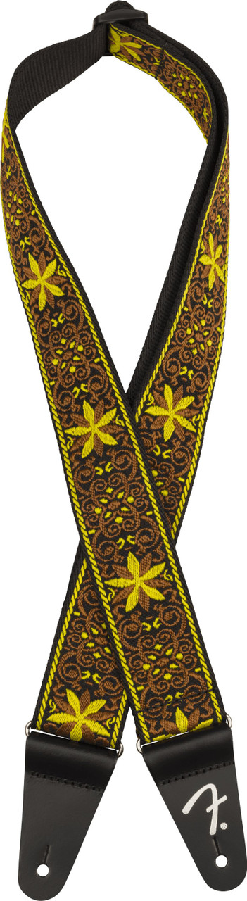 Fender Pasadena Woven Guitar Strap in Yellow Wallflower Fender Pasadena Woven Guitar Strap in Yellow Wallflower