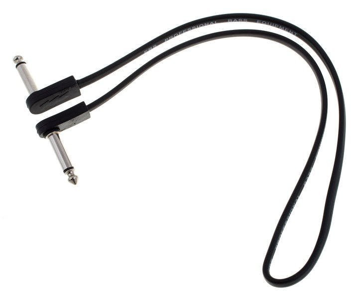 EBS Premium Chrome Flat Right Angle Jack Patch Cable - 58CM