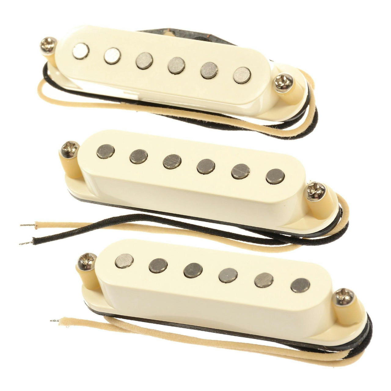 Bare Knuckle 6 String Rabea Masaad Triptych Single Coil Strat Set in Parchment