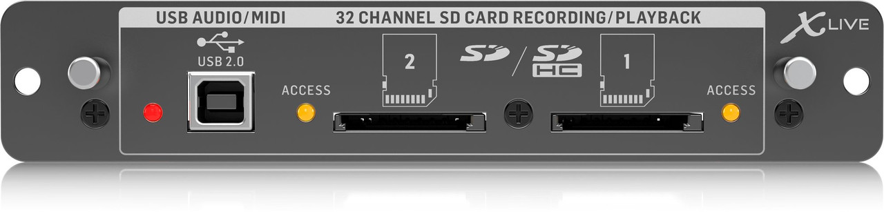 Behringer X-LIVE I/O interface Expansion Cards and interface Behringer X-LIVE I/O interface Expansion Cards and interface
