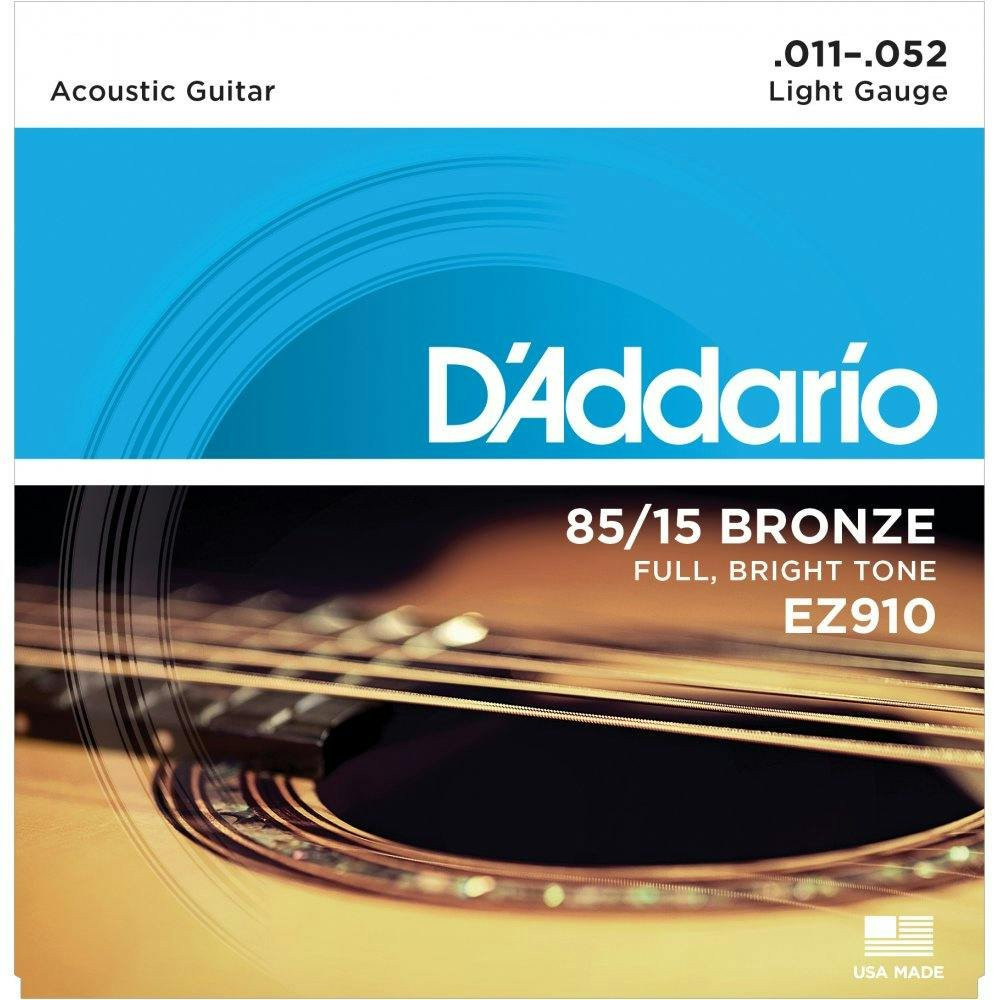 D'Addario EZ910 85/15 Bronze Acoustic Guitar Strings - Light D'Addario EZ910 85/15 Bronze Acoustic Guitar Strings - Light