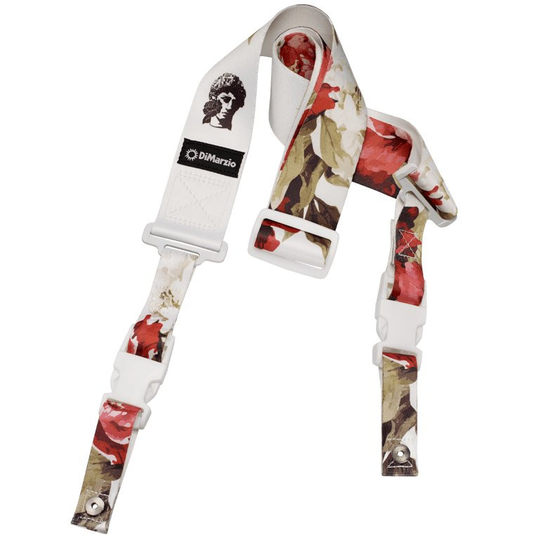 Dimarzio Polyphia Floral Muse White Cliplock Strap Dimarzio Polyphia Floral Muse White Cliplock Strap