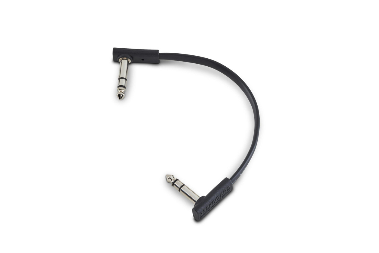 Rockboard Flat TRS Cable 15 cm - Black
