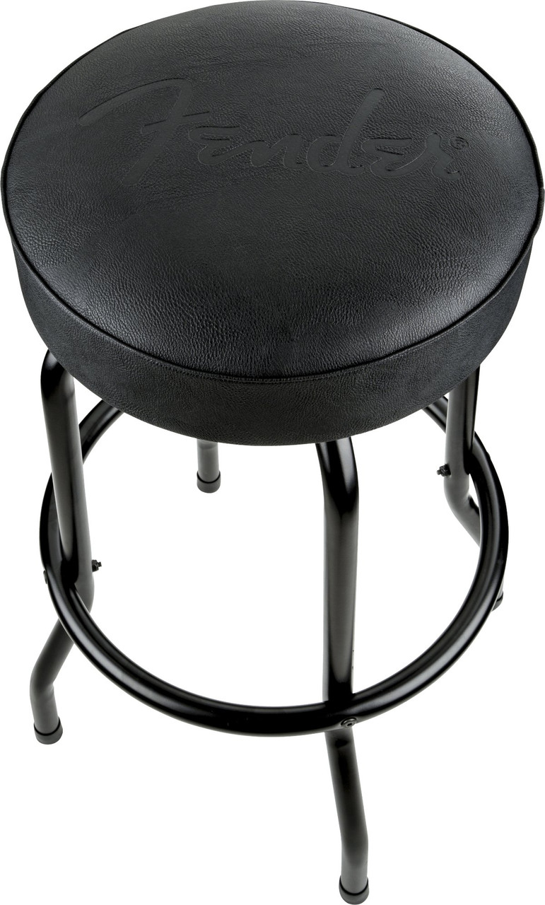 Fender Embossed Black Logo 30" Barstool in Black Fender Embossed Black Logo 30" Barstool in Black