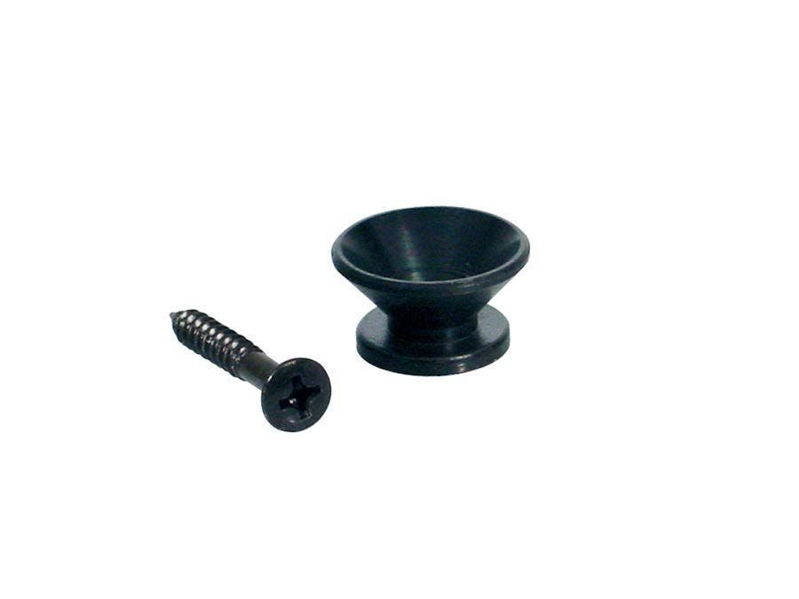 Metal Guitar Strap Buttons 14mm in Black x2 (V-Model) Metal Guitar Strap Buttons 14mm in Black x2 (V-Model)