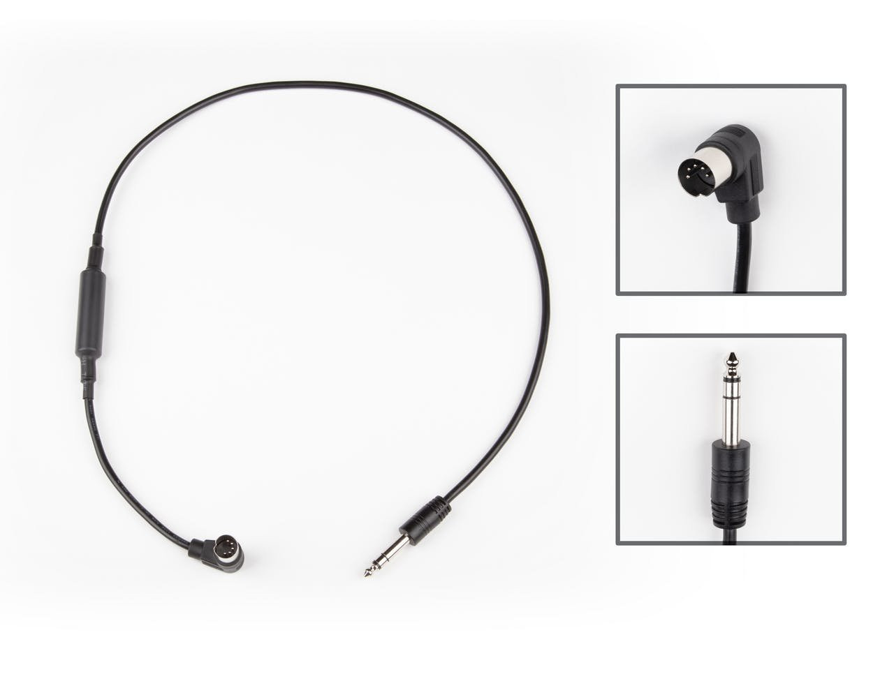 Strymon MIDI-EXP Cable - Right Angle MIDI Connector & Straight Angle 1/4" TRS Jack Connector Strymon MIDI-EXP Cable - Right Angle MIDI Connector & Straight Angle 1/4" TRS Jack Connector