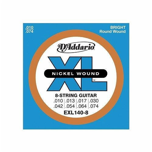D'addario XL 10-74 Light Top/Heavy Bottom 8 String Set