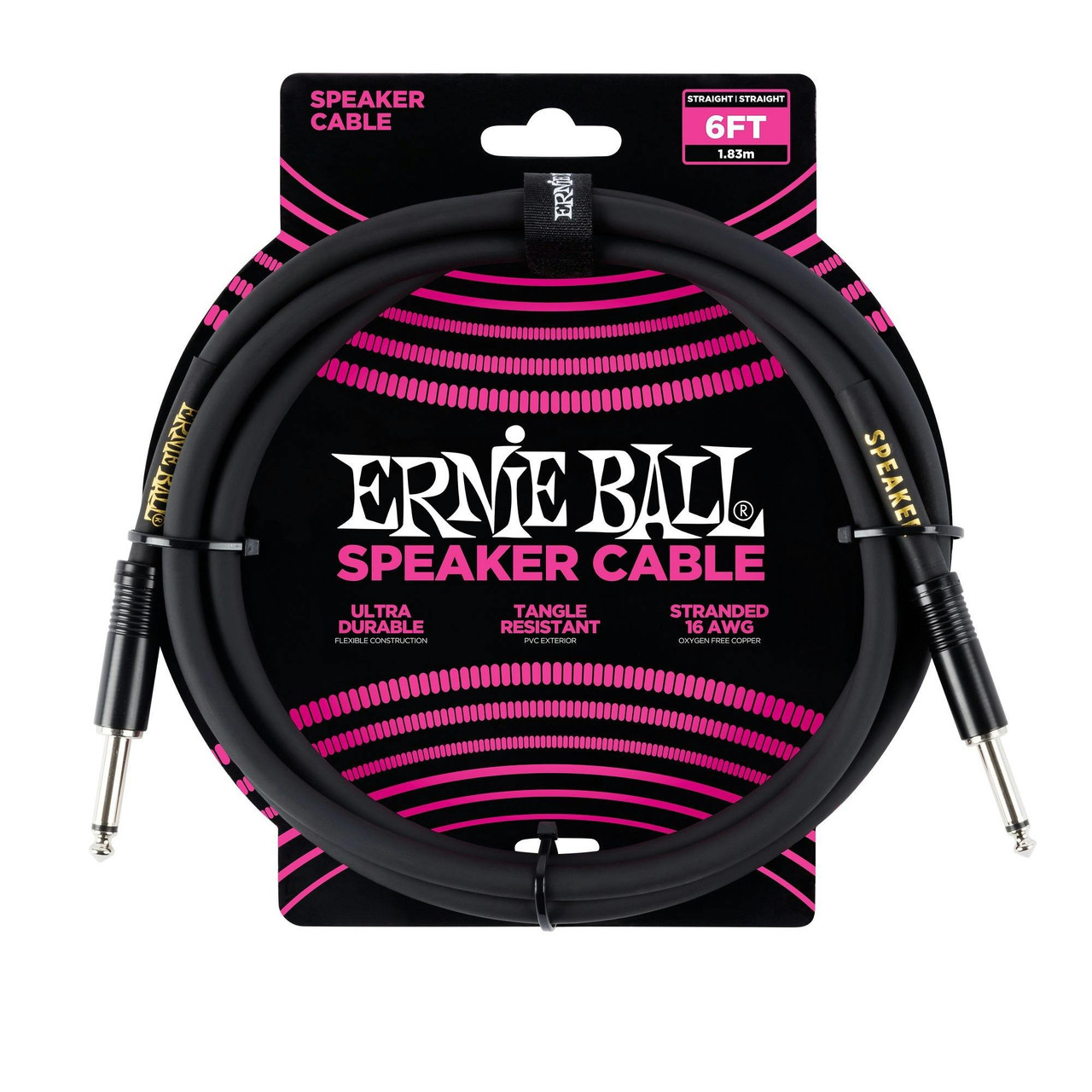 Ernie Ball 6ft Straight/Straight Speaker Cable Ernie Ball 6ft Straight/Straight Speaker Cable