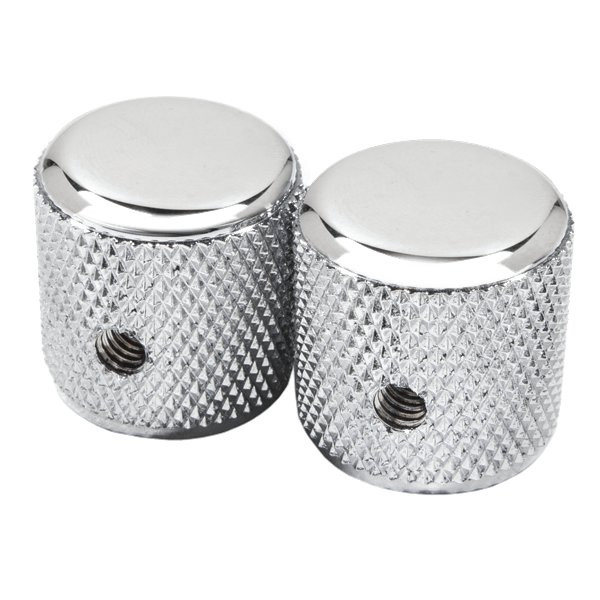Fender Pure Vintage '60s Telecaster Knurled Pair in Chrome/Aluminum Fender Pure Vintage '60s Telecaster Knurled Pair in Chrome/Aluminum