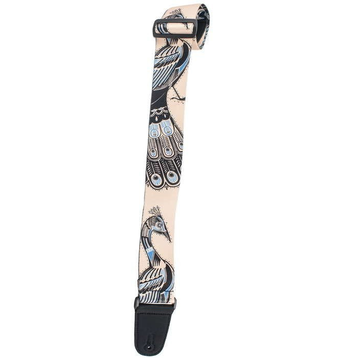 Henry Heller Artist Series Sublimation Guitar Strap in Peacock Henry Heller Artist Series Sublimation Guitar Strap in Peacock