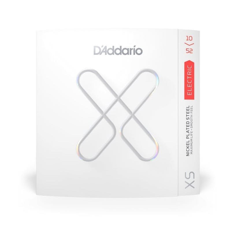 D'Addario XS Nickel Coated 10-52 Light Top Heavy Bottom Gauge Electric Guitar Strings D'Addario XS Nickel Coated 10-52 Light Top Heavy Bottom Gauge Electric Guitar Strings