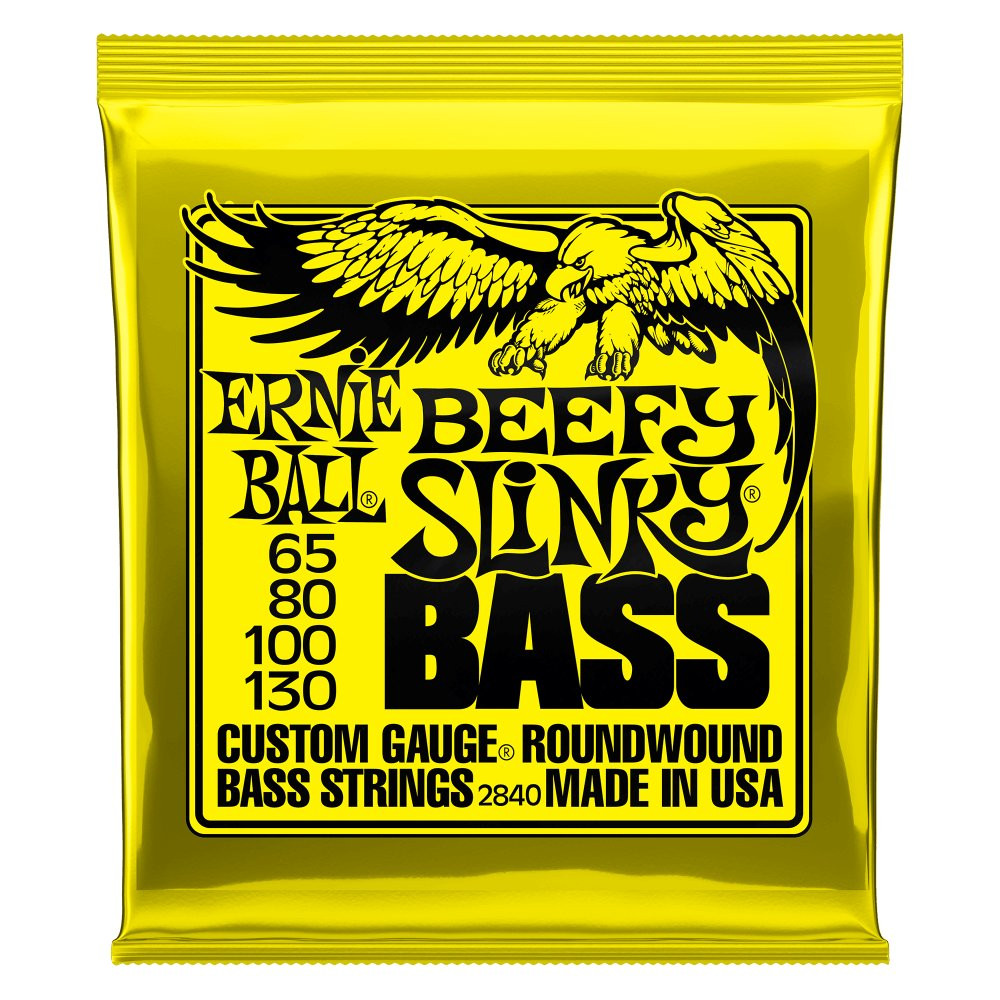 Ernie Ball Beefy Slinky Bass Strings Set (65-130) Ernie Ball Beefy Slinky Bass Strings Set (65-130)