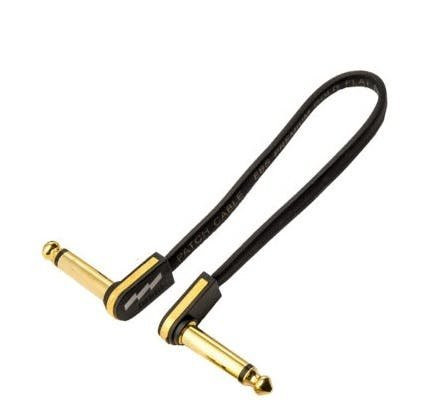 EBS Premium Gold Flat Right Angle Jack Patch Cable - 18CM