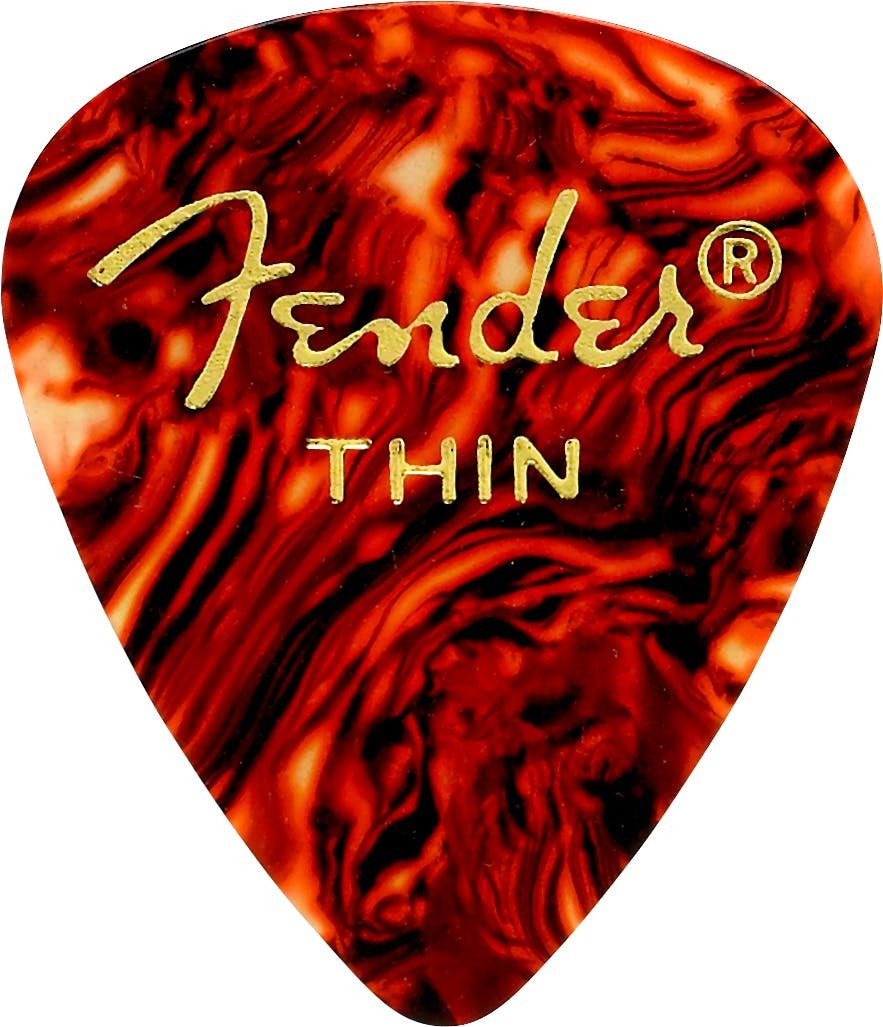 Fender Thin Pick Shell Pack of 12 Fender Thin Pick Shell Pack of 12