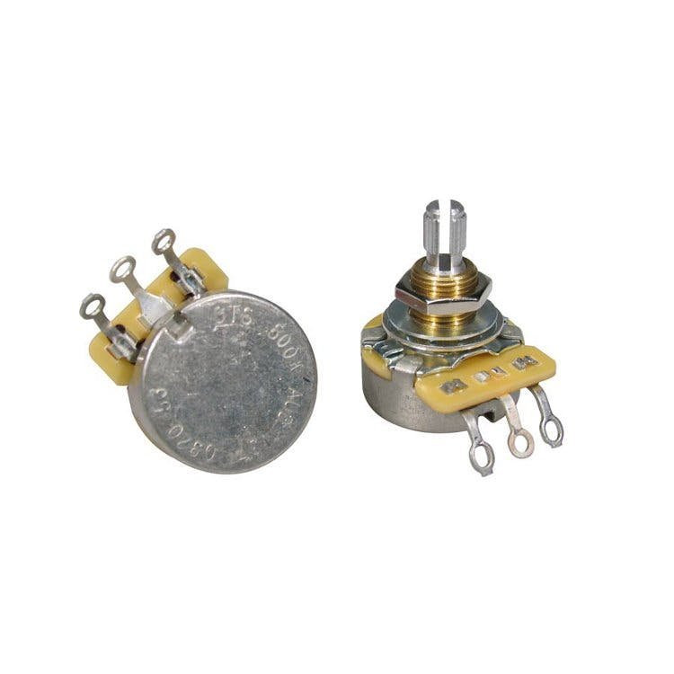 CTS 500K Audio Potentiometer Standard Length Bushing & Split Shaft CTS 500K Audio Potentiometer Standard Length Bushing & Split Shaft