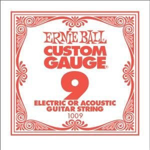 Ernie Ball Single Plain Guitar String 9 Ernie Ball Single Plain Guitar String 9