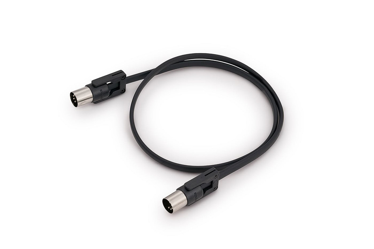 RockBoard FlaX Plug MIDI Cable in Black 60 cm RockBoard FlaX Plug MIDI Cable in Black 60 cm