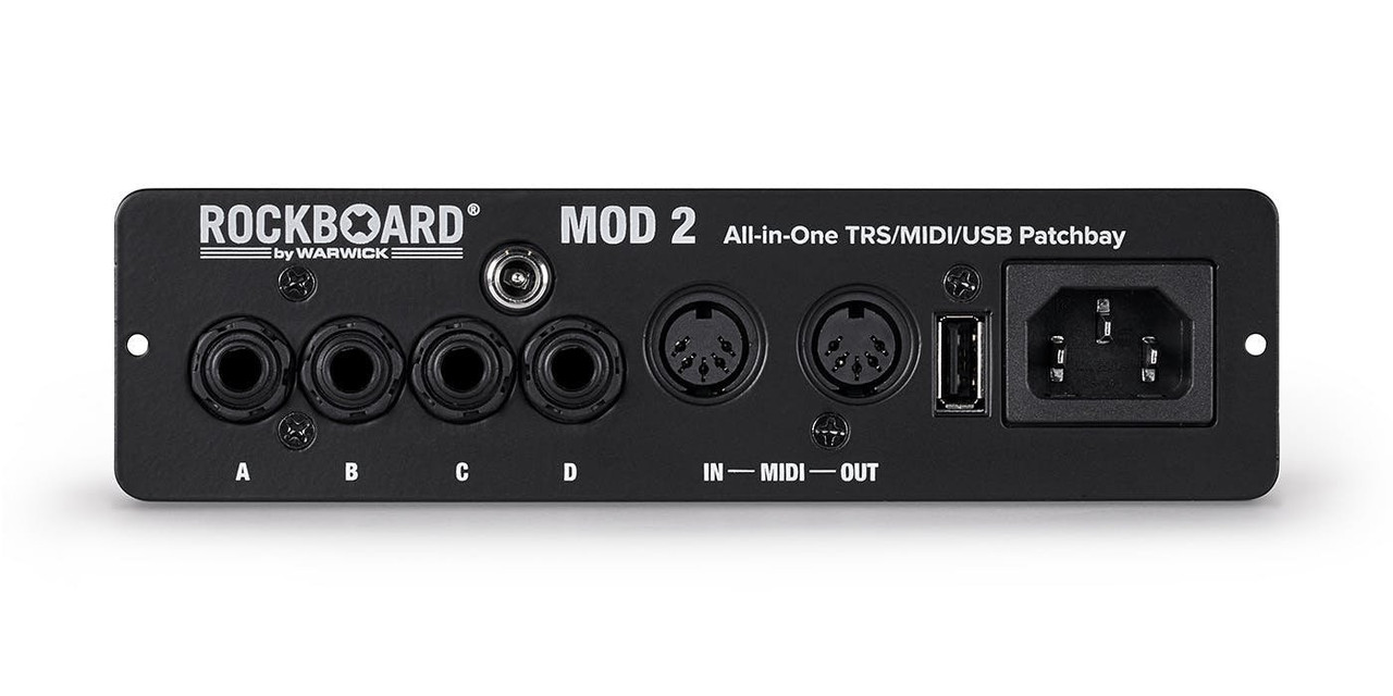 Rockboard MOD 2 Black - All-in-one Patchbay - TS/TRS, MIDI & USB