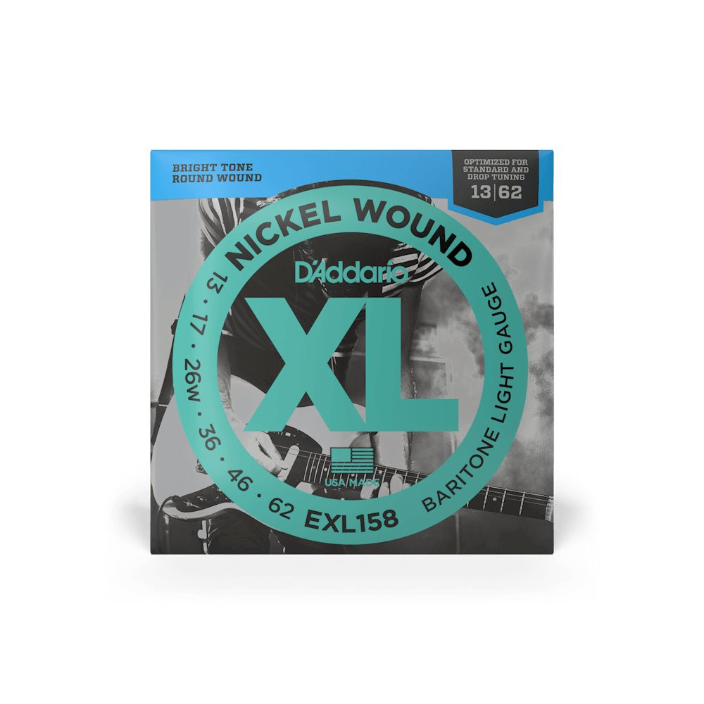 D'Addario XL 13-62 Baritone Light Nickel Wound Strings