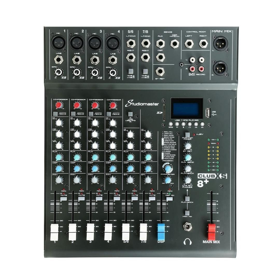 Studiomaster CLUB XS 8+ Compact Mixing Console Studiomaster CLUB XS 8+ Compact Mixing Console
