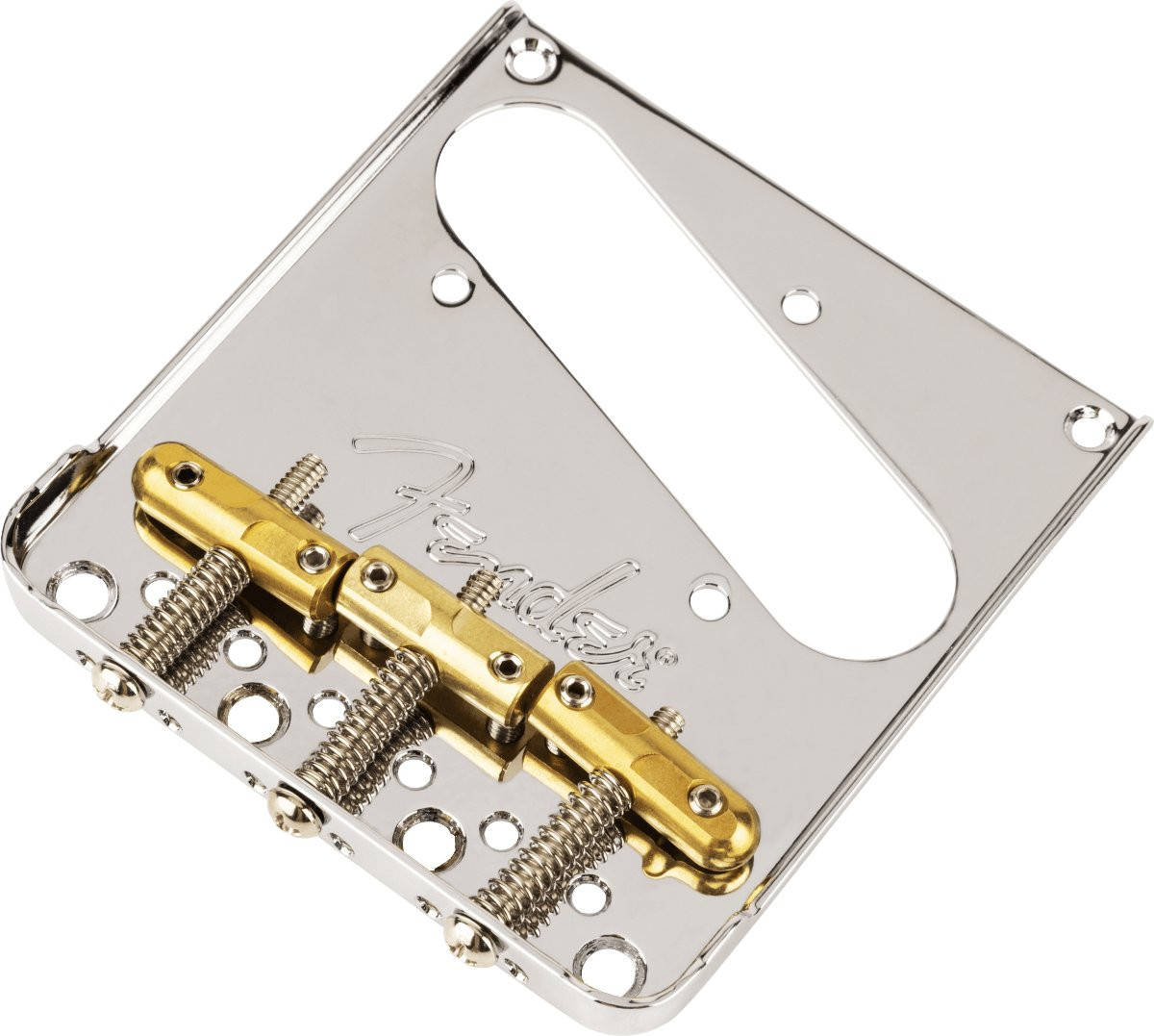 Fender 3 Saddle Top Loading String-Through Tele Bridge Fender 3 Saddle Top Loading String-Through Tele Bridge