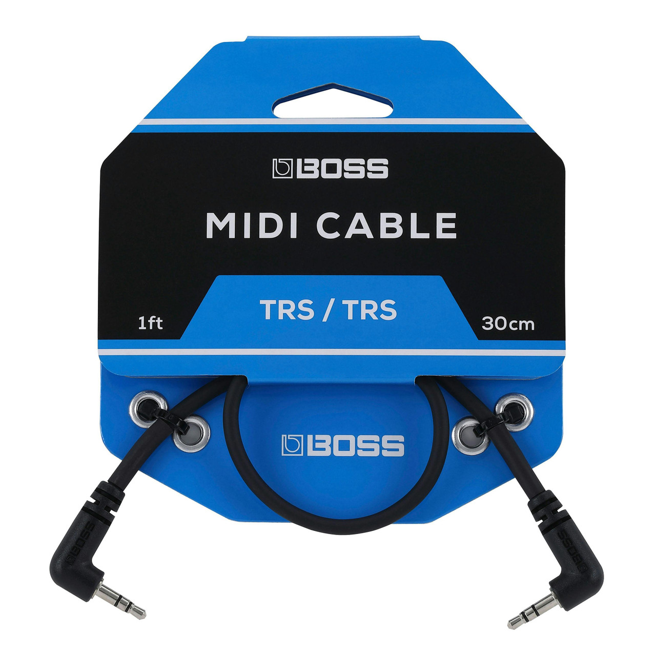 Boss 1 FT 30cm Midi Cable with Right Angle Boss 1 FT 30cm Midi Cable with Right Angle