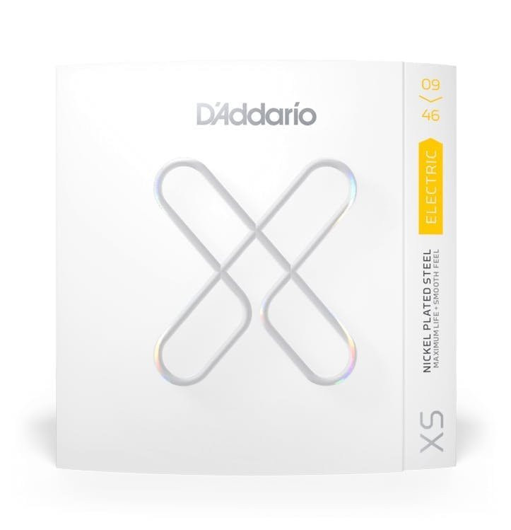 D'Addario XS Nickel Coated 09-46 Super Light Top Reg Bottom Gauge Electric Guitar Strings D'Addario XS Nickel Coated 09-46 Super Light Top Reg Bottom Gauge Electric Guitar Strings