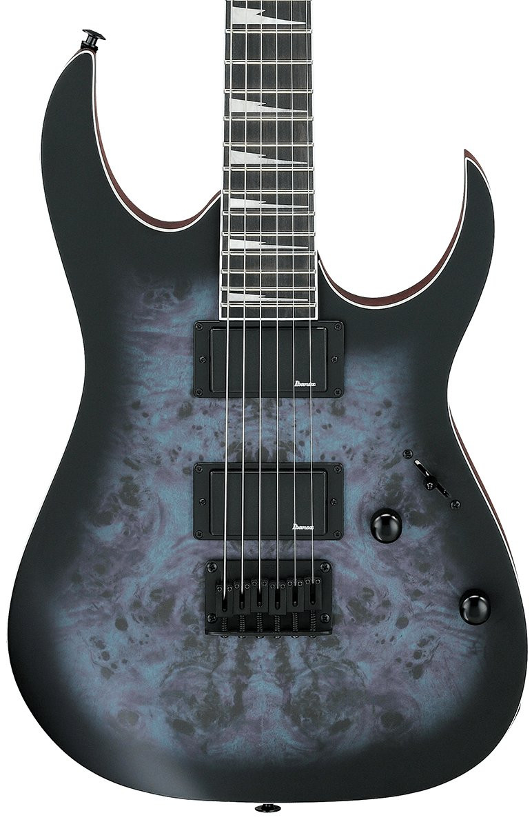 Ibanez GRG121PAR-KBF Electric Guitar in Brown Black Burst Flat