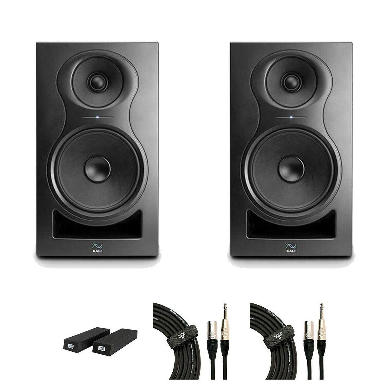 Kali Audio IN-8-V2 Studio Monitor Bundle with foam pads and cables Kali Audio IN-8-V2 Studio Monitor Bundle with foam pads and cables