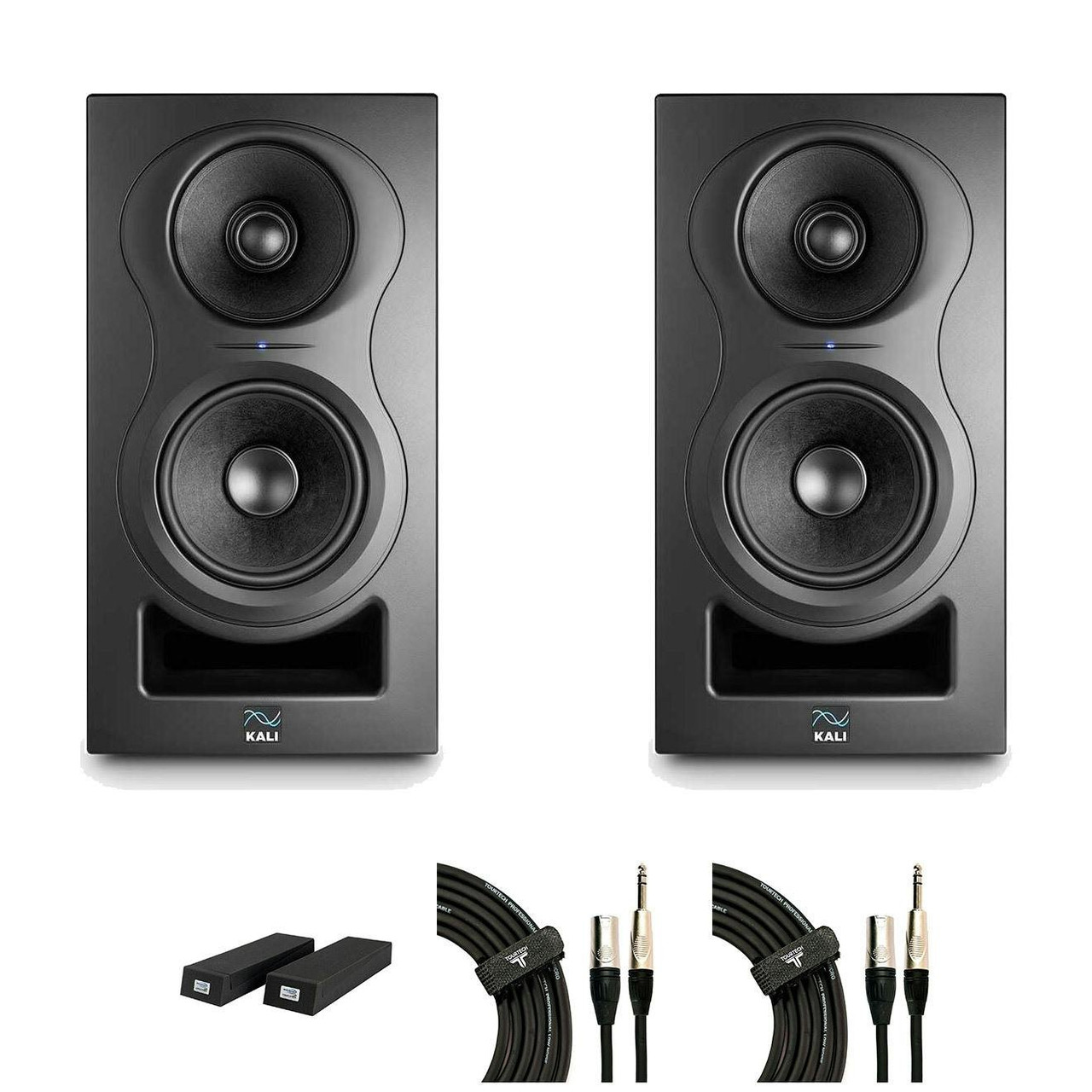 Kali Audio IN-5 Studio Monitor Bundle with foam pads and cables Kali Audio IN-5 Studio Monitor Bundle with foam pads and cables
