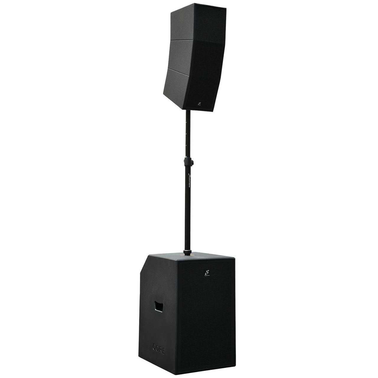 Studiomaster Core151 line array with 15inch Sub PA System with built in mixer and bluetooth Studiomaster Core151 line array with 15inch Sub PA System with built in mixer and bluetooth