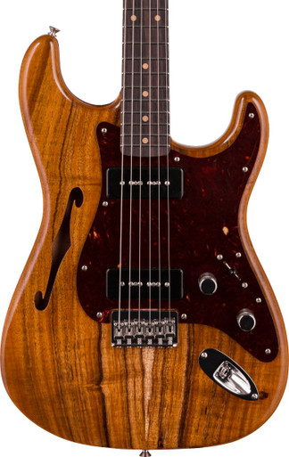 Fender Custom Shop Artisan Dual P-90 Koa Stratocaster Electric Guitar in Aged Natural Fender Custom Shop Artisan Dual P-90 Koa Stratocaster Electric Guitar in Aged Natural
