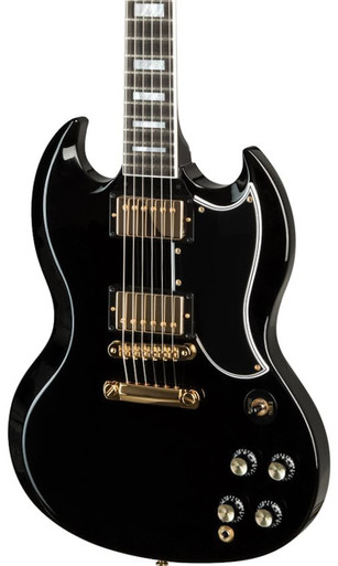 Gibson Custom Shop SG Custom 2-Pickup in Ebony Gibson Custom Shop SG Custom 2-Pickup in Ebony