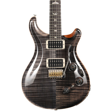 PRS Custom 24 Piezo Electric Guitar in Black Top Natural Back PRS Custom 24 Piezo Electric Guitar in Black Top Natural Back