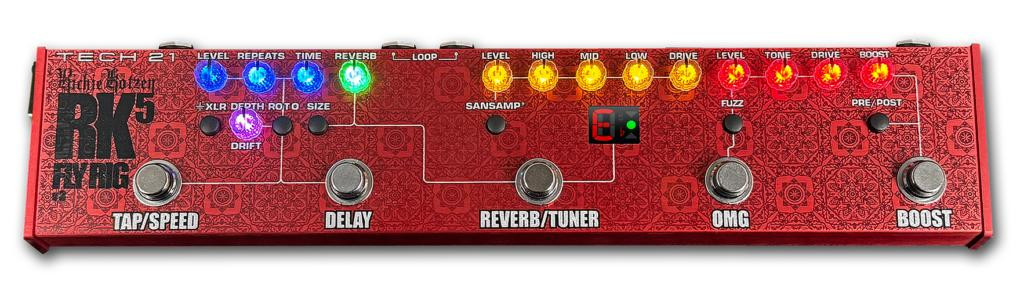 Tech 21 Richie Kotzen RK5 V3 Signature Fly Rig Pedal Tech 21 Richie Kotzen RK5 V3 Signature Fly Rig Pedal
