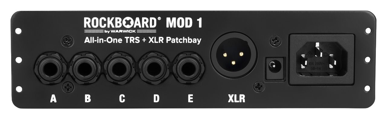 Rockboard MOD 1 - All-in-one Patchbay - TS/TRS & XLR Rockboard MOD 1 - All-in-one Patchbay - TS/TRS & XLR
