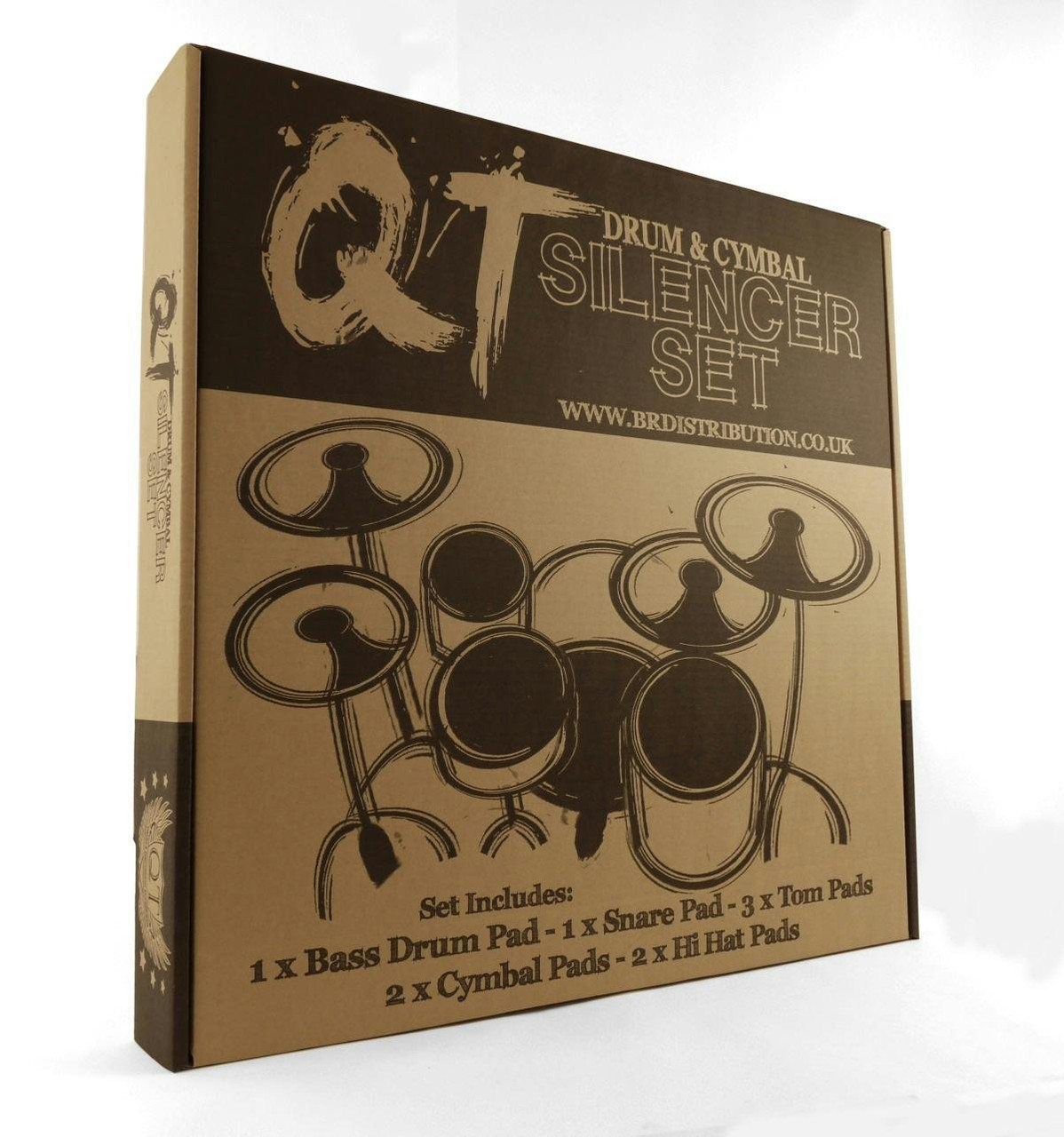 QT Drum Silencer Pads Fusion for 10",12",14"tom,14"Snare,22" Bass