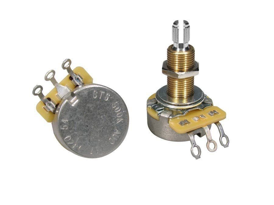 CTS 500K Audio Potentiometer with Long Bushing & Solid Shaft CTS 500K Audio Potentiometer with Long Bushing & Solid Shaft