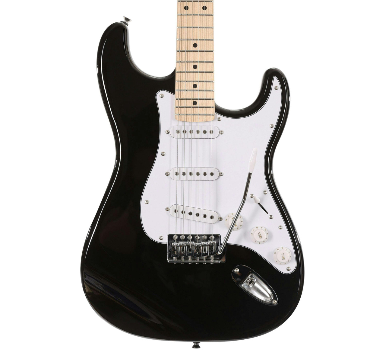 EastCoast ST1 Electric Guitar in Black with Maple Fretboard EastCoast ST1 Electric Guitar in Black with Maple Fretboard