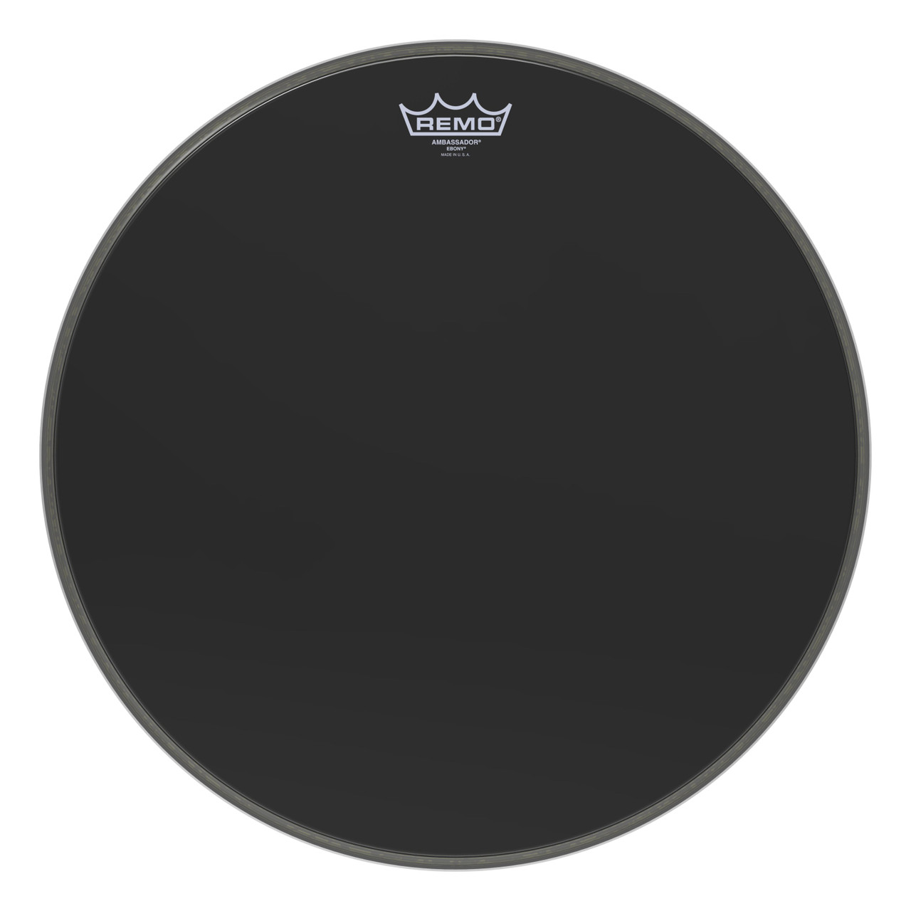 Remo 18" Ebony Ambassador Bass Drum Head Remo 18" Ebony Ambassador Bass Drum Head